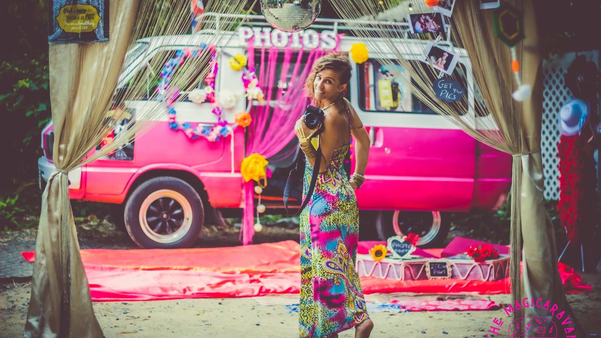 The Magicaravan Fotobooth Koh Phangan Pink Caravan